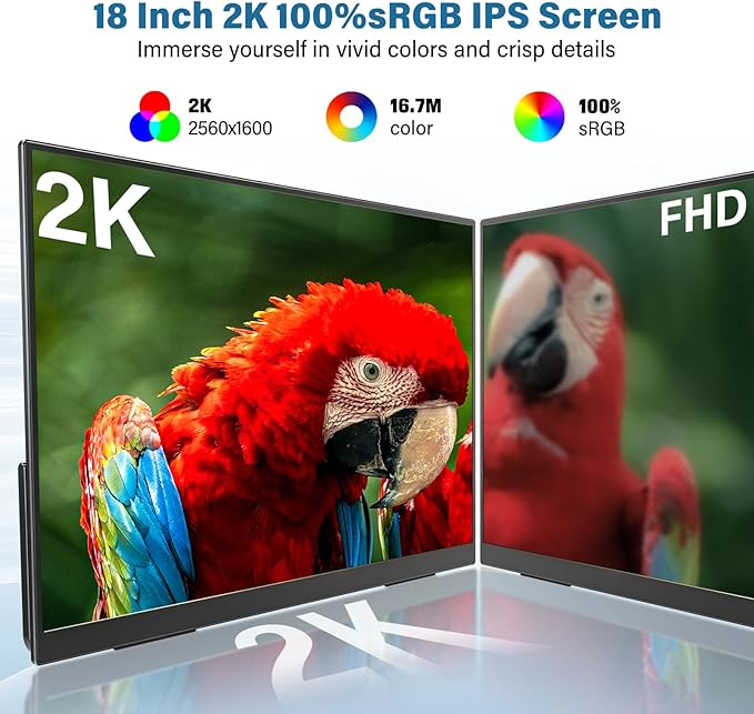 InnoView 2K 180HZ Portable Monitor - Image 3