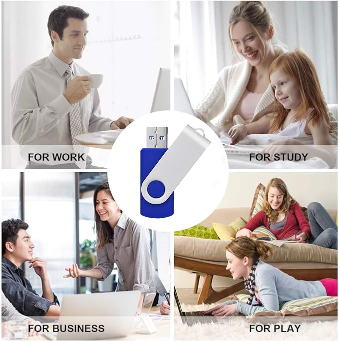 TOPESEL 5 Pack 64GB USB 3.0 Flash Drive Memory Stick Thumb Drives - Image 8