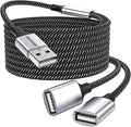 Durable USB A Male to 2 Female Extension Cord by MOGOOD