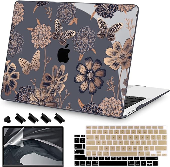 Teryeefi for MacBook Air 13 inch Case 2021 2020 2019 2018 Release, Plastic Hard by Teryeefi