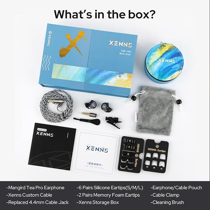 Linsoul Xenns Mangird Tea PRO in Ear Monitor, 6BA+2DD Hybrid Earphone IEM - Image 7