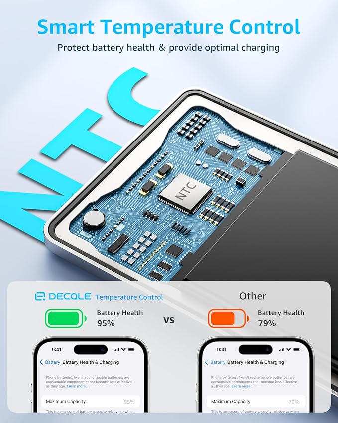 “Air” Power Bank for MagSafe 5000mAh, Ultra Slim Magnetic Wireless Portable - Image 5