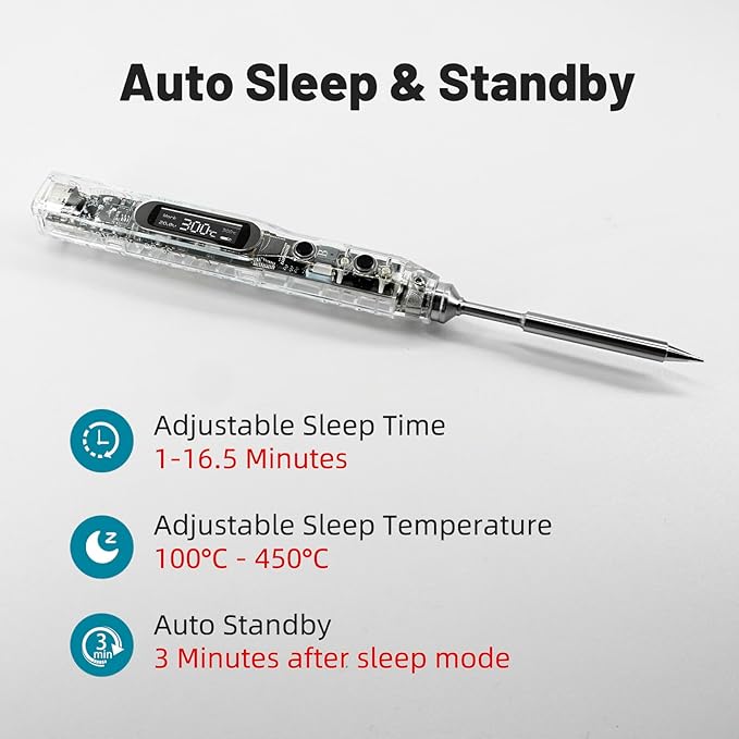 SEQURE SI012 Soldering Iron Kit, 68W Portable Soldering Iron Electric, Fast - Image 4