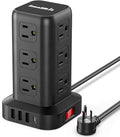 Extension Cord with Multiple Outlets, Surge Protector Power Strip Tower by SMALLRT