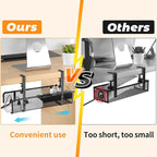 Under Desk Cable Management Tray, Wire Management Desk Cable Organizer Cable - Image 3