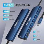 Acodot 9 in 1 USB C to 4K@60HZ HDMI Multiport Adapter, 3 USB 3.0 Ports - Image 2