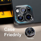 beuxece for 6 Pack iPhone 15 Pro/iPhone 15 Pro Max Camera Lens Protector 9H - Image 5