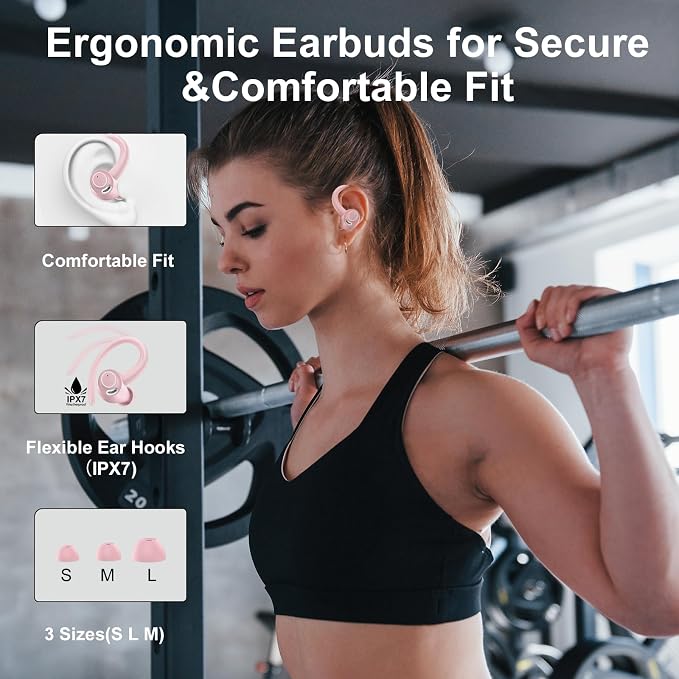 Wireless Earbuds Bluetooth 5.3 Headphones Sports, 48Hrs Playtime Bluetooth - Image 5