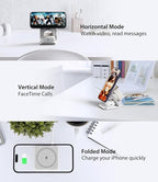Foldable Magnetic Wireless Charger, KU XIU X40 Aluminum Alloy 3-in-1 Charging - Image 4