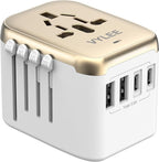 Universal International Power Travel Plug Adapter, 5 in 1 European Travel Plug by VYLEETechnology