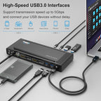 WAVLINK DisplayLink Laptop Docking Station Dual 4K@60Hz, 100W PD Charging - Image 6