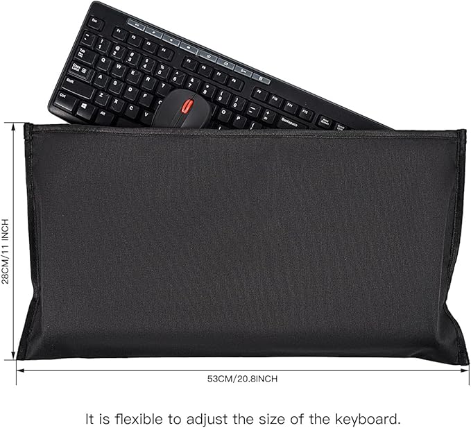 Keyboard Dust Cover for Universal Computer Keyboard, PC Bag Pouch Case for Full - Image 2