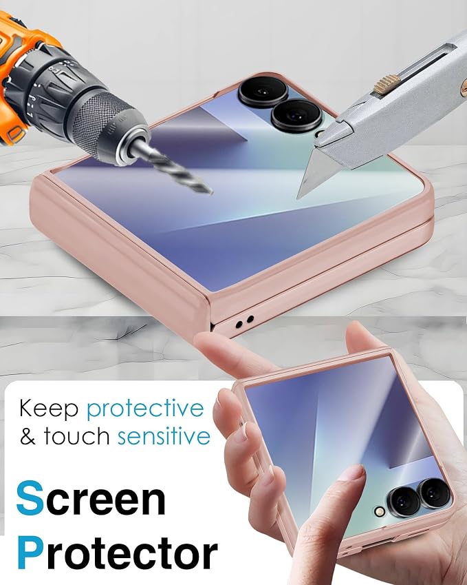 STORMTAL for Samsung Galaxy Z Flip 7 Case, Hinge Protection, Built-in Screen - Image 5