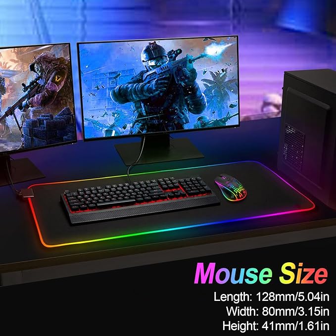 VEGCOO Wireless Gaming Mouse, C30 Silent Click Wireless Rechargeable Gaming - Image 7
