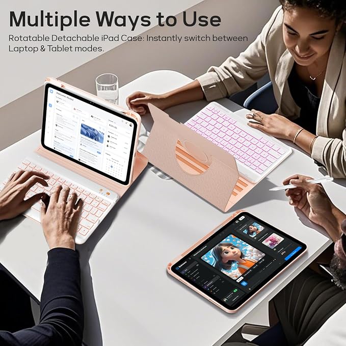 Keyboard Case for iPad 9th/8th/7th Generation-10.2 inch 2021/2020/2019 - Image 8