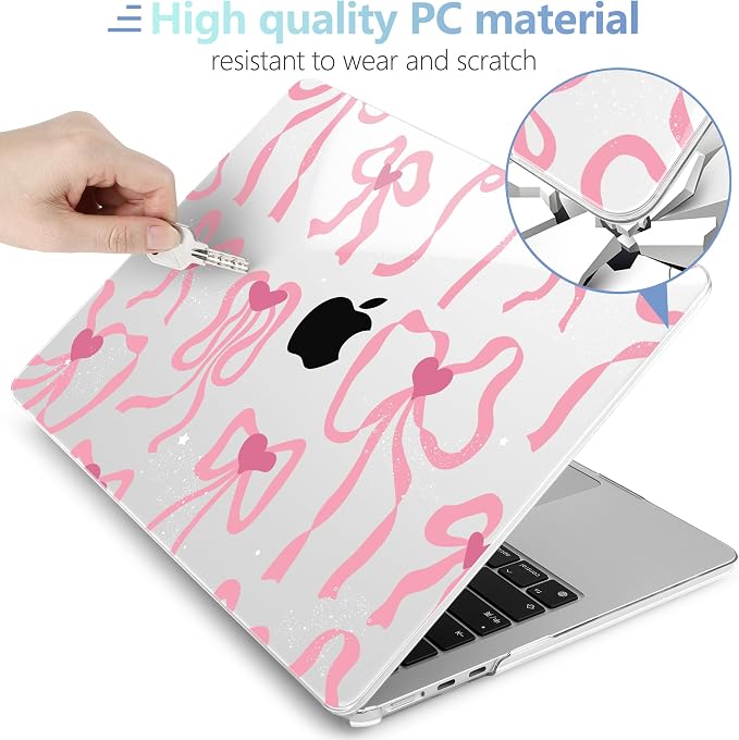 MEEgoodo for M4/M3/M2 MacBook Air 15.3 inch Case 2025 2024 2023, Case Fit Model - Image 4