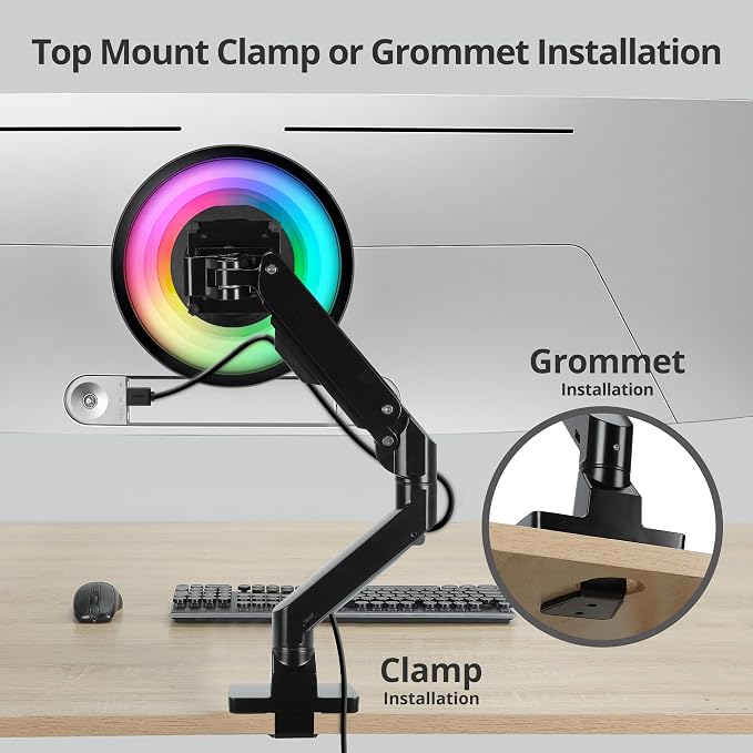 AVLT Single Monitor Arm Desk Mount - Image 5