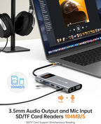 NOVOO USB C Docking Station Dual Monitor HDMI - Image 6