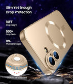 Magnetic for iPhone 16 Plus Case Slim Soft Silicone Bumper Shockproof Metallic - Image 5