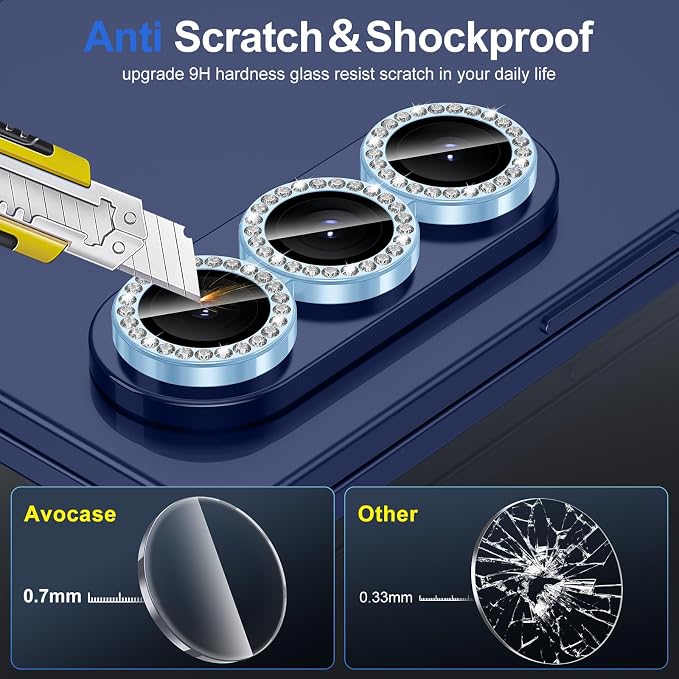 for Samsung Galaxy Z Fold 7 Camera Lens Protector, Individual Metal Ring - Image 3