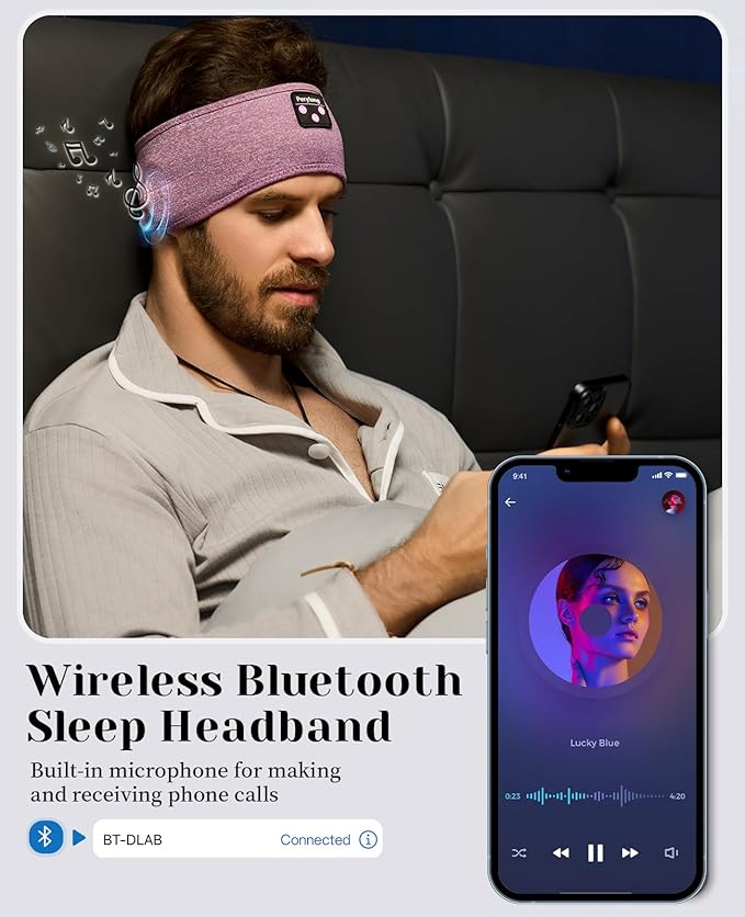 Perytong Sleep Headphones, Air Travel, Meditation - Image 6