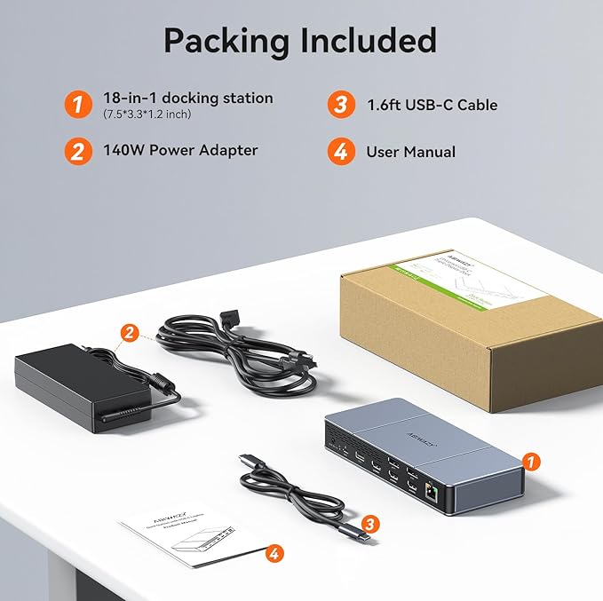 Displaylink Docking Station Triple 4K HDMI Monitors - Image 9