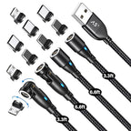 A.S Magnetic Charging Cable-3 in 1 Magnetic Phone Charger Data Transfer by AS
