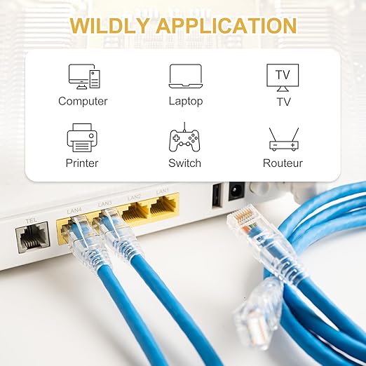 MECCANIXITY 60pcs Cat6 RJ45 Pass Through Connectors, RJ45 Connector 8P8C Gold - Image 5