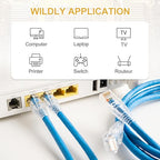 MECCANIXITY 30pcs Cat6 RJ45 Pass Through Connectors, RJ45 Connector 8P8C Gold - Image 5