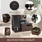 3-in-1 Wood Phone Docking Station Organizer - Image 5