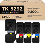 TK-5232 TK5232 Toner Cartridge 4Pack High Yield Replacement by KingKJInkToner