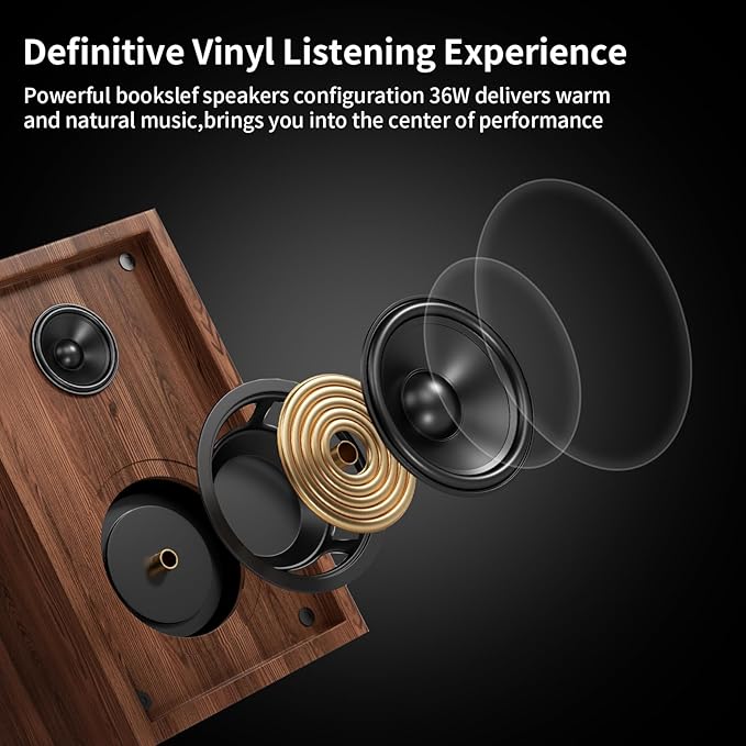 Bluetooth Turntable HiFi System - Image 6