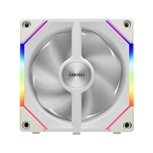 GAMDIAS Aeolus P2-1203U 120mm ARGB PWM Fan, Include Reverse Fan Blade x3 - Image 16