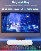 LENRUE G11 Computer Speakers for Desktop, Touch Lights PC Speakers - Image 5