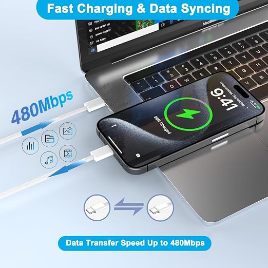 iPhone 16 15 Charger Fast Charging, iPad Fast Charger USB C Chargers Apple iPad - Image 6