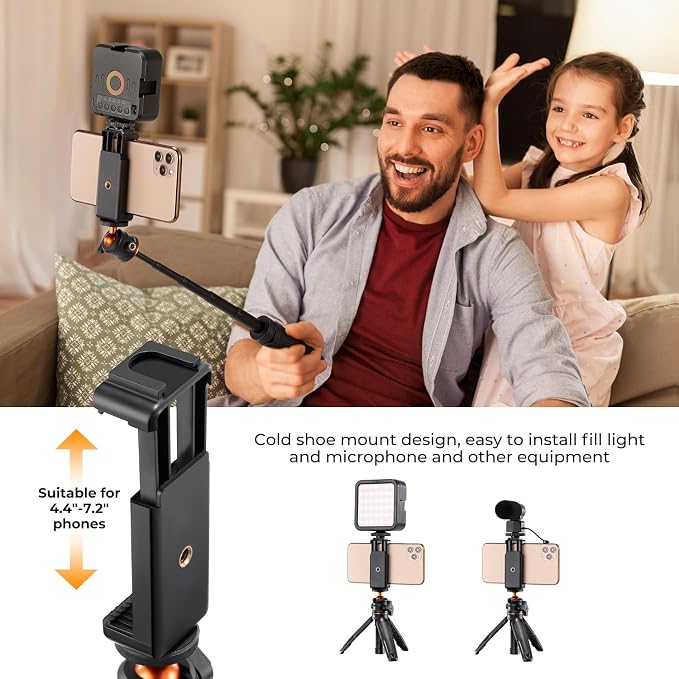 K&F Concept Selfie Stick Tripod, 360 Degree Rotation Mini Phone Stand - Image 7