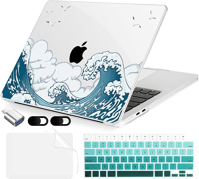 Compatible with MacBook Air 15 inch Case, M4 A3241/M3 A3114/M2 A2941, Hard Shell by MecBevia