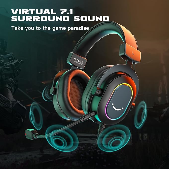 FIFINE Gaming Headset for PC-Wired Headphones - Image 2