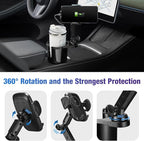 This Hill Cup Holder Phone Charger, 15W Fast Charging Auto Clamping, Phone - Image 3