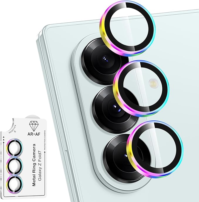 for Samsung Galaxy Z Fold 7 Camera Lens Protector, Individual Metal Ring by Btscase