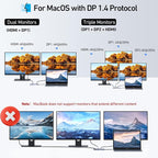 USB C Docking Station Dual DisplayPort, 8 in 1 USB Hub - Image 5