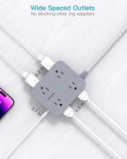 HANYCONY 10 Ft Surge Protector Power Strip, Extension Cord - Image 5