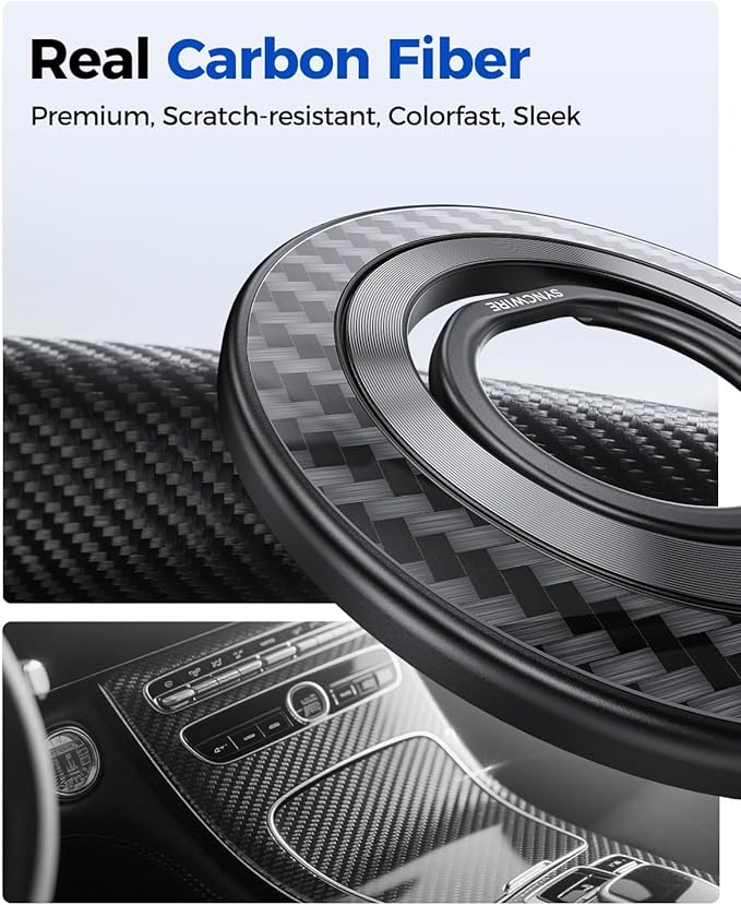 SYNCWIRE Carbon Fiber Magnetic Phone Ring Holder - Image 3