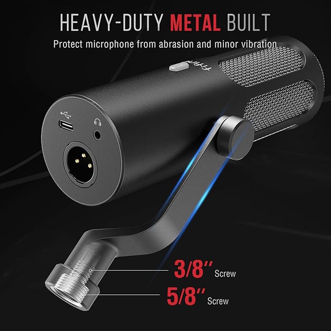 FIFINE XLR/USB Podcast Dynamic Microphone - Image 7