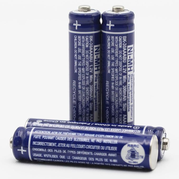 4-Pack BK-30AAABU Battery for Panasonic Cordless Phone BK30AAABU - Image 3