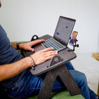 iPhone Mount for Desk/Table/Rod/Kitchen Cabinet, 360°Adjustable Aluminum Alloy - Image 3
