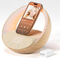 Bluetooth Alarm Clock, Sunrise Simulation Wake Up Night Light, 15W Fast by FUNFOR