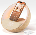 Bluetooth Alarm Clock, Sunrise Simulation Wake Up Night Light, 15W Fast by FUNFOR