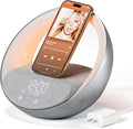 Bluetooth Alarm Clock, Sunrise Simulation Wake Up Night Light, 15W Fast by FUNFOR