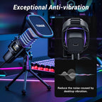 TONOR RGB USB Microphone, Cardioid Condenser Computer PC Mic - Image 5